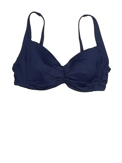 Pre-owned Lands' End Swimsuit Top Blue Swimwear