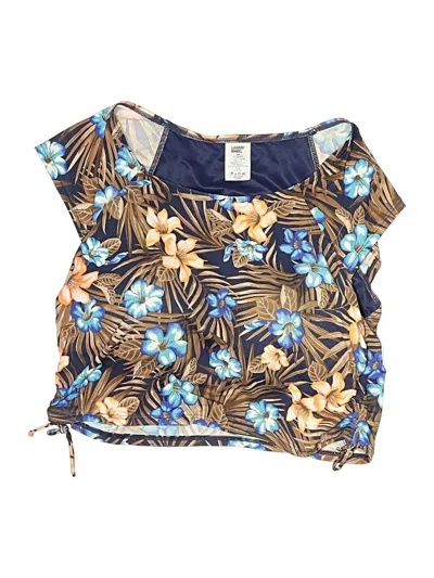 Pre-owned Lands' End Swimsuit Top Blue Swimwear