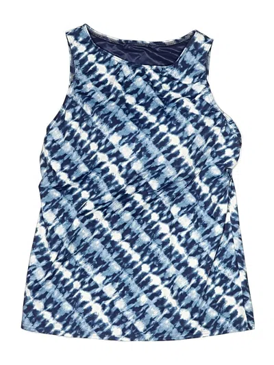 Pre-owned Lands' End Swimsuit Top Blue Swimwear