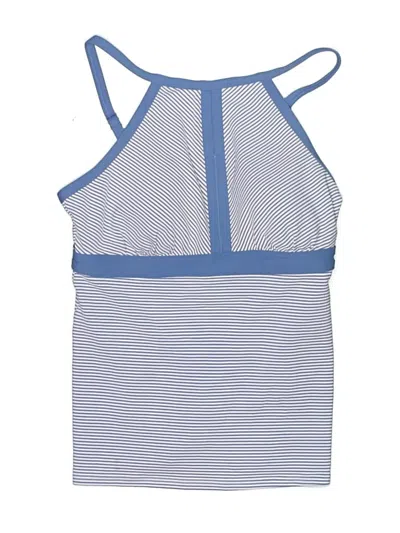 Pre-owned Lands' End Swimsuit Top Blue Swimwear