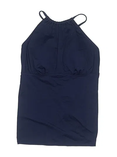Pre-owned Lands' End Swimsuit Top Blue Swimwear
