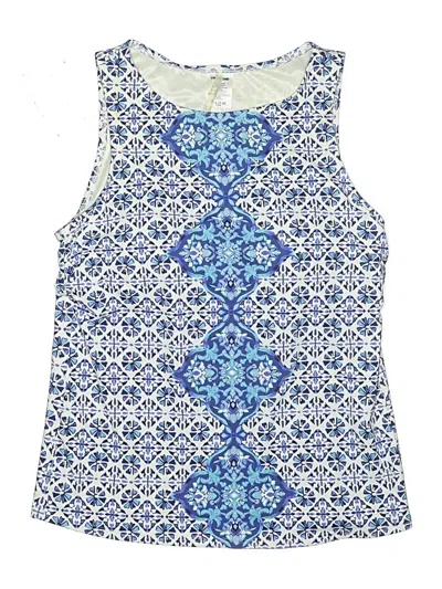Pre-owned Lands' End Swimsuit Top Blue Swimwear