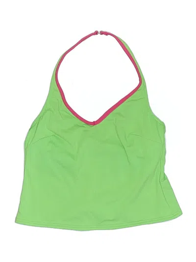 Pre-owned Lands' End Swimsuit Top Green Swimwear