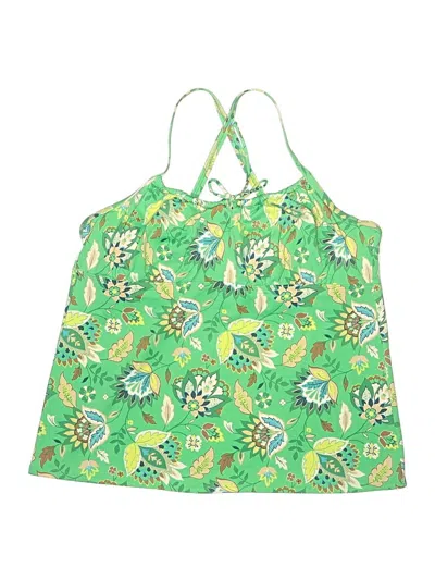 Pre-owned Lands' End Swimsuit Top Green Swimwear
