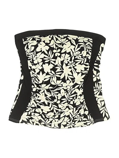 Pre-owned Lands' End Swimsuit Top Ivory Swimwear