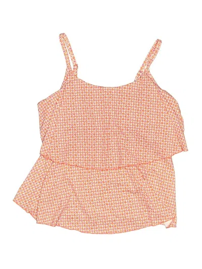 Pre-owned Lands' End Swimsuit Top Orange Swimwear