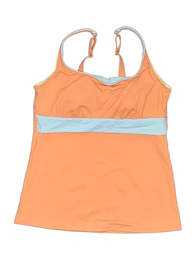 Pre-owned Lands' End Swimsuit Top Orange Swimwear