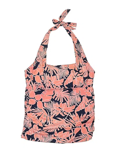 Pre-owned Lands' End Swimsuit Top Pink Swimwear