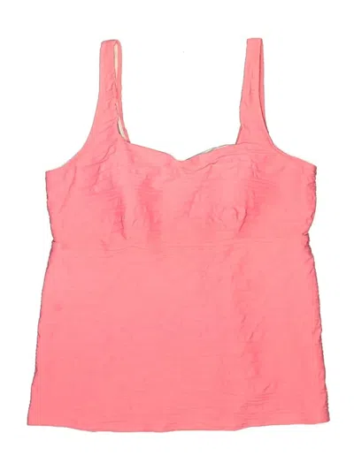 Pre-owned Lands' End Swimsuit Top Pink Swimwear