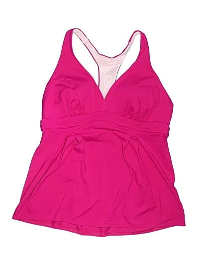 Pre-owned Lands' End Swimsuit Top Pink Swimwear