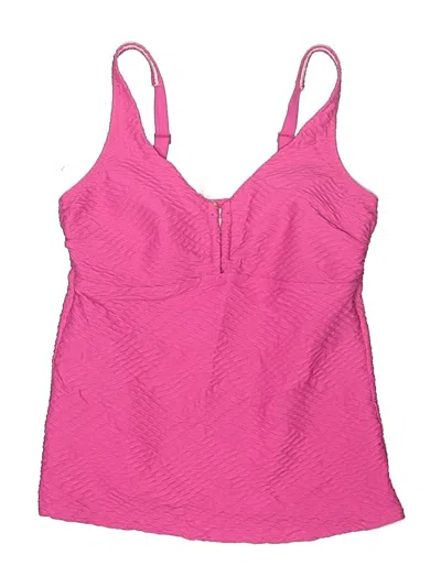Pre-owned Lands' End Swimsuit Top Pink Swimwear