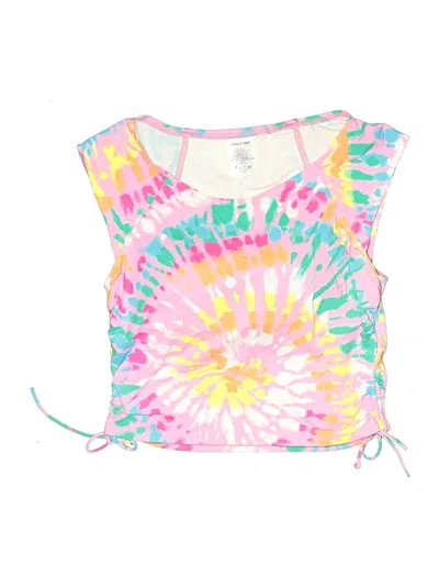 Pre-owned Lands' End Swimsuit Top Pink Tie-dye Pattern Swimwear