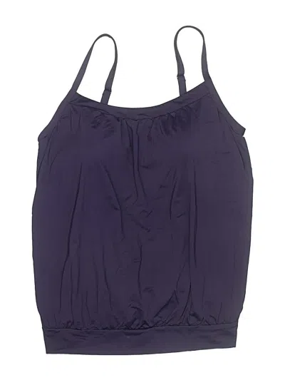 Pre-owned Lands' End Swimsuit Top Purple Swimwear