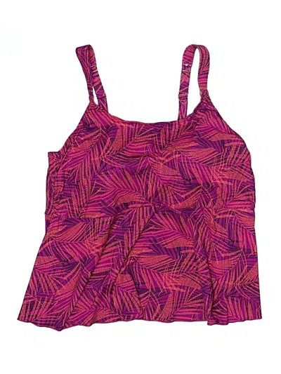 Pre-owned Lands' End Swimsuit Top Purple Swimwear