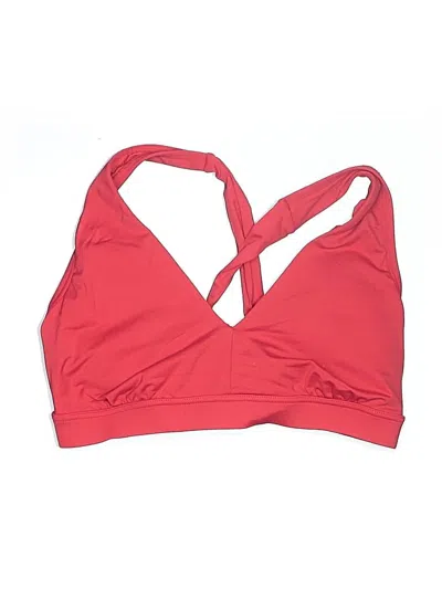 Pre-owned Lands' End Swimsuit Top Red Swimwear