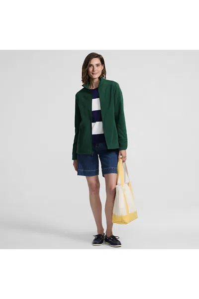 Lands' End Tall Anyweather Fleece Full Zip Jacket In Multi