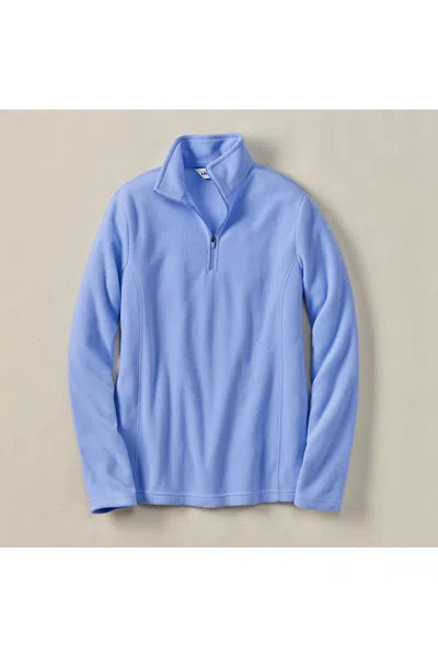 Lands' End Tall Anyweather Fleece Full Zip Jacket In Blue