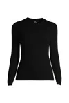Lands' End Tall Cashmere Sweater In Black