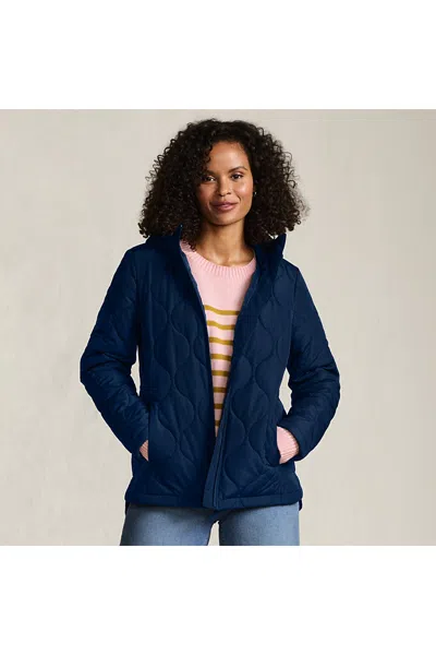 Lands' End Tall Featherfree Onion Quilted Insulated Jacket In Blue