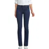 LANDS' END LANDS' END TALL RECOVER MID RISE STRAIGHT LEG BLUE JEANS