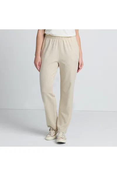 Lands' End Tall Sport Knit High Rise Pants In Neutral