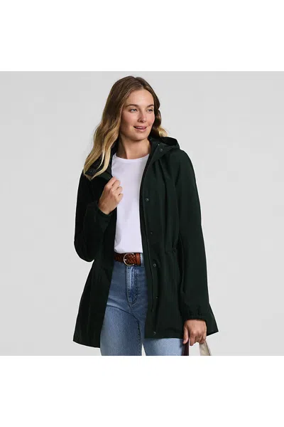 Lands' End Tall Squall Packable Waterproof Raincoat In Green