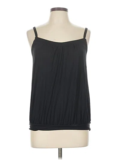 Pre-owned Lands' End Tank Top Black Strapless Neckline Tops
