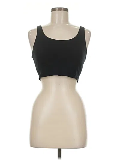 Pre-owned Lands' End Tank Top Black Strapless Neckline Tops