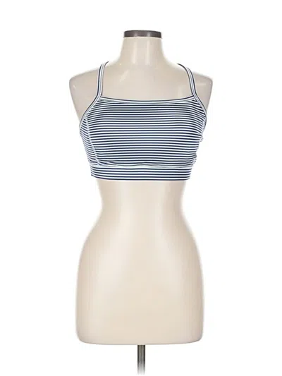 Pre-owned Lands' End Tank Top Blue Halter Neckline Tops