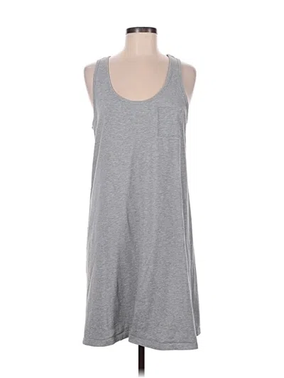 Pre-owned Lands' End Tank Top Gray Halter Neckline Tops