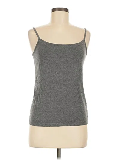 Pre-owned Lands' End Tank Top Gray Scoop Neck Tops