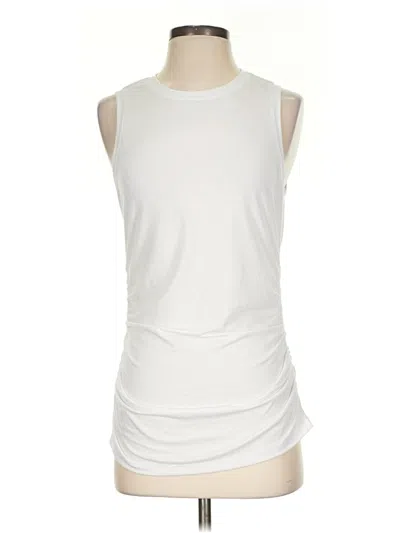 Pre-owned Lands' End Tank Top Ivory Crew Neck Tops