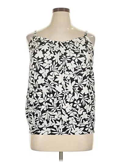 Pre-owned Lands' End Tank Top Ivory Strapless Neckline Tops In White