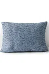 Lands' End Textured Decorative Throw Pillow In Blue