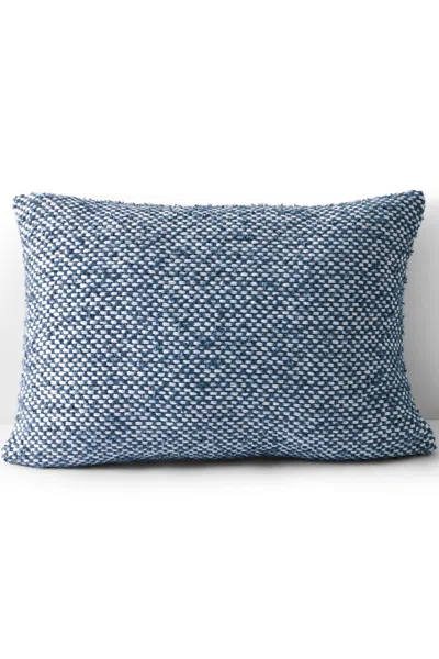 Lands' End Textured Decorative Throw Pillow In Blue