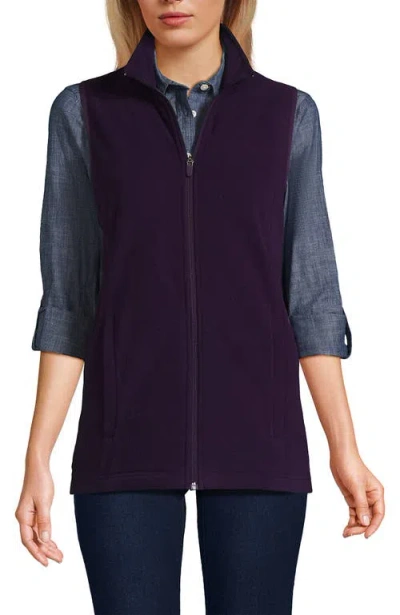 Lands' End Thermacheck 100 Fleece Vest In Blue