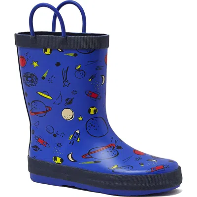 LANDS' END LANDS' END TODDLERS PULL ON SPLASH RUBBER RAIN BOOTS