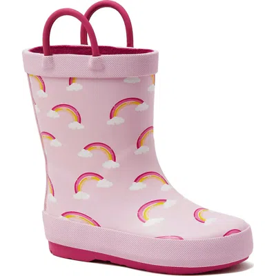 LANDS' END LANDS' END TODDLERS PULL ON SPLASH RUBBER RAIN BOOTS