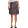 Lands' End Top Of Knee Plaid Skort In Multi