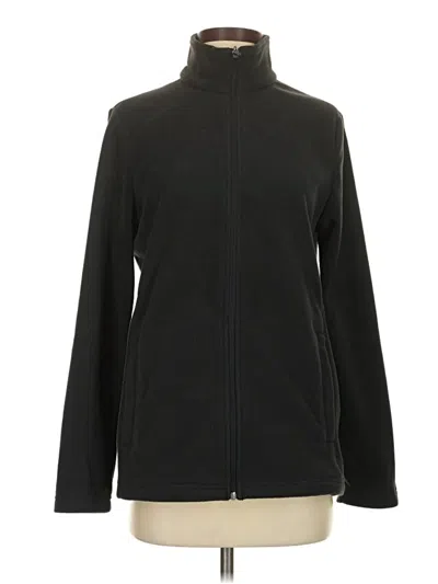 Pre-owned Lands' End Track Jacket In Black