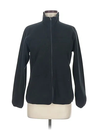 Pre-owned Lands' End Track Jacket In Black