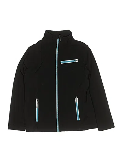 Pre-owned Lands' End Kids'  Track Jacket In Black