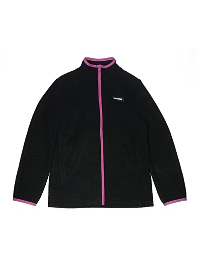 Pre-owned Lands' End Kids'  Track Jacket In Black