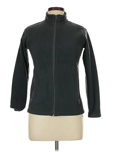 Pre-owned Lands' End Track Jacket In Black