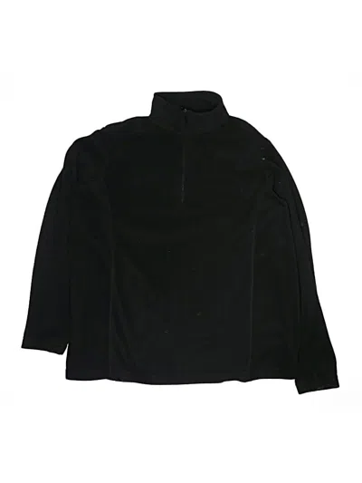 Pre-owned Lands' End Kids'  Track Jacket In Black