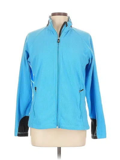 Pre-owned Lands' End Track Jacket In Blue