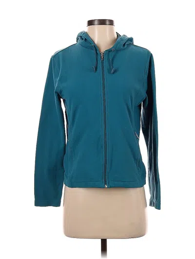 Pre-owned Lands' End Track Jacket In Blue