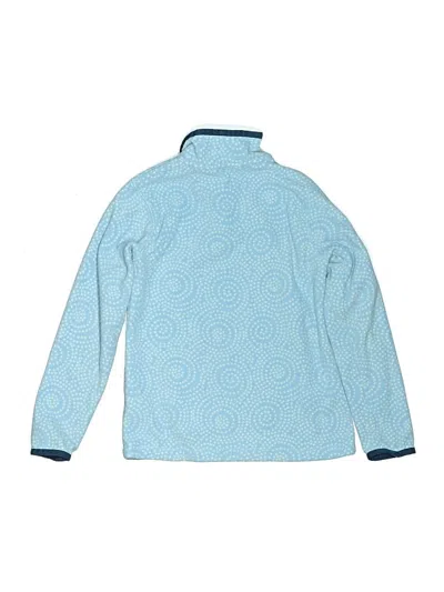 Pre-owned Lands' End Kids'  Track Jacket In Blue