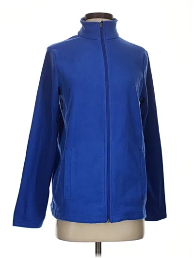 Pre-owned Lands' End Track Jacket In Blue