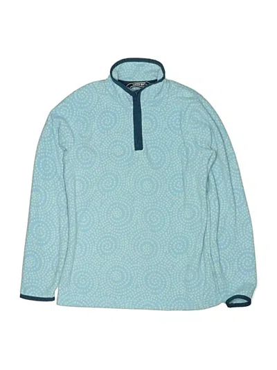 Pre-owned Lands' End Kids'  Track Jacket In Blue